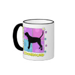 Groovy Black & Tan Coonhound mugs