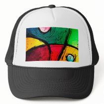 Groovy Bright Abstract Acrylic Art
