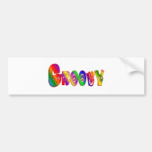 GROOVY BUMPER STICKER