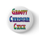 groovy christian chick buttons