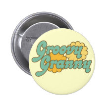 Groovy Granny Pinback Button
