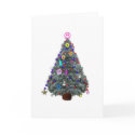 Groovy Hippie Christmas Tree cards