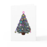 Groovy Hippie Christmas Tree cards