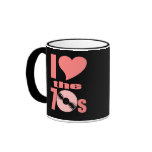 Groovy I Heart the 70s Retro Mug