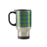 groovy lime green and turquoise mugs