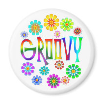 GROOVY REFRIGERATOR MAGNETS