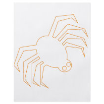 Groovy Orange Halloween Spider Custom Flyer