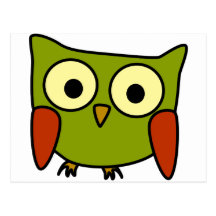 Groovy Owl Post Card