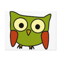 Groovy Owl Post Card