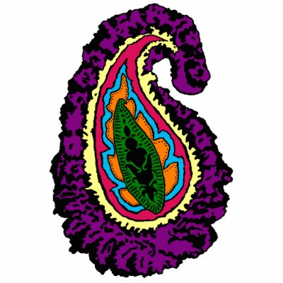 Groovy Paisley Magnet Photo Cutout by JuJuGarden