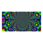 Groovy Paisley Pansies Photo Card