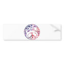 Groovy Peace Sign bumper stickers