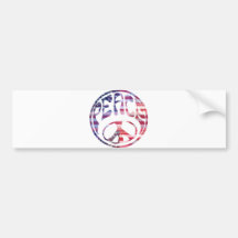Groovy Peace Sign Bumper Stickers