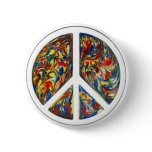 groovy peace sign buttons