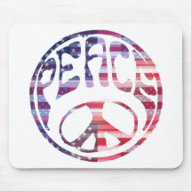 Groovy Peace Sign Mouse Pads