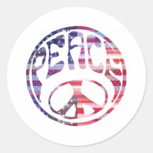 Groovy Peace Sign Sticker