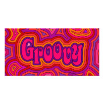 'Groovy' Photo card