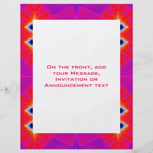 groovy pink red full color flyer
