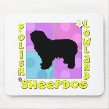 Groovy Polish Lowland Sheepdog Mouse Pad