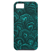 Groovy Retro Abstract Swirls Teal Turquoise Case iPhone 5 Covers