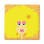 Groovy Retro Chic Magnet