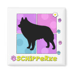 Groovy Schipperke magnets