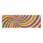 Groovy Spiral Sunbeam Ray Swirl Design Grungy Business Card