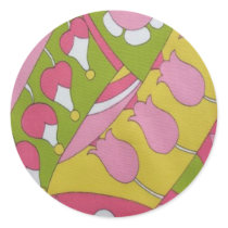 Groovy Round Sticker