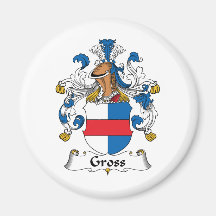 Gross Family Crest Refrigerator Magnets