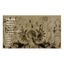 Grotesque Gyrations by Gifted Eccentriques Retro T Business Card