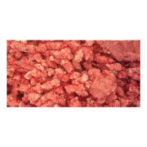 Ground Beef Meat Bacon Customized Photo Card