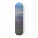 Ground Clouds From Window Of Airplane Custom Skateboard