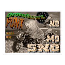 Groundhawg PUNX world tour NO MO SNO Post Cards