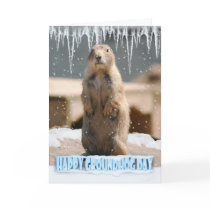 Groundhog Day Card, Happy Groundhog Day