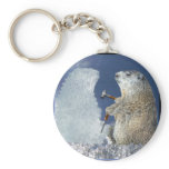 Groundhog Day Ice Sculpture keychains