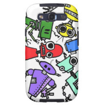 Group of robots 2 samsung galaxy s3 cases