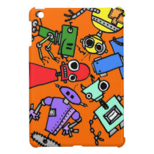 Group of robots 3 iPad mini case