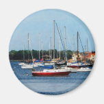 Group of Sailboats Newport RI Fridge Magnets