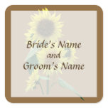 Group of Sunflowers Save the Date Stickers