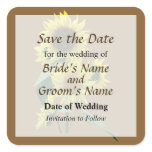 Group of Sunflowers Save the Date Sticker