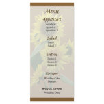Group of Sunflowers Wedding Menu rack cards