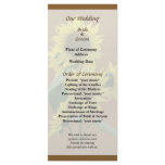 Group of Sunflowers Wedding Program rack cards