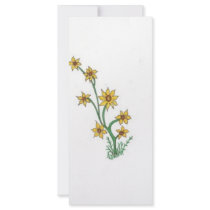 group of yellow flowers custom rack cards