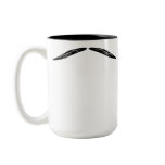 Grow a Moustache Coffee Mug Moustache Face