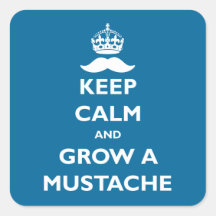 Grow a Moustache Sticker