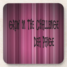 GROW IN THE CHALLENGE BEVERAGE COASTERS
