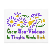 Grow Non-Violence Postcards