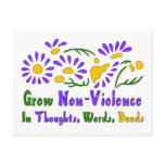 Grow Non-Violence postcards