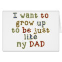 Grow Up To Be Dad cards