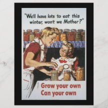 Grow Your Food World War 2 Full Color Flyer